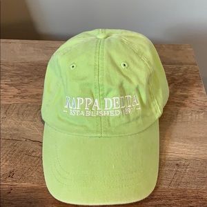 KAPPA DELTA SORORITY LIGHT GREEN HAT